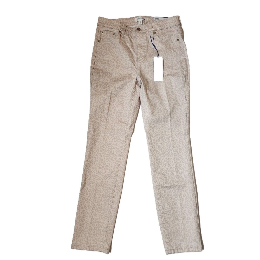 POPSUGAR Leopard High Rise Stretch Skinny Pants Women’s Size 8 NWT